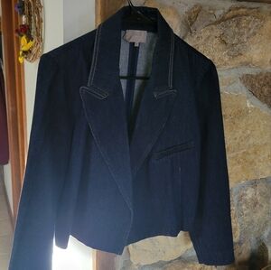 DENIM CROPPED BLAZER